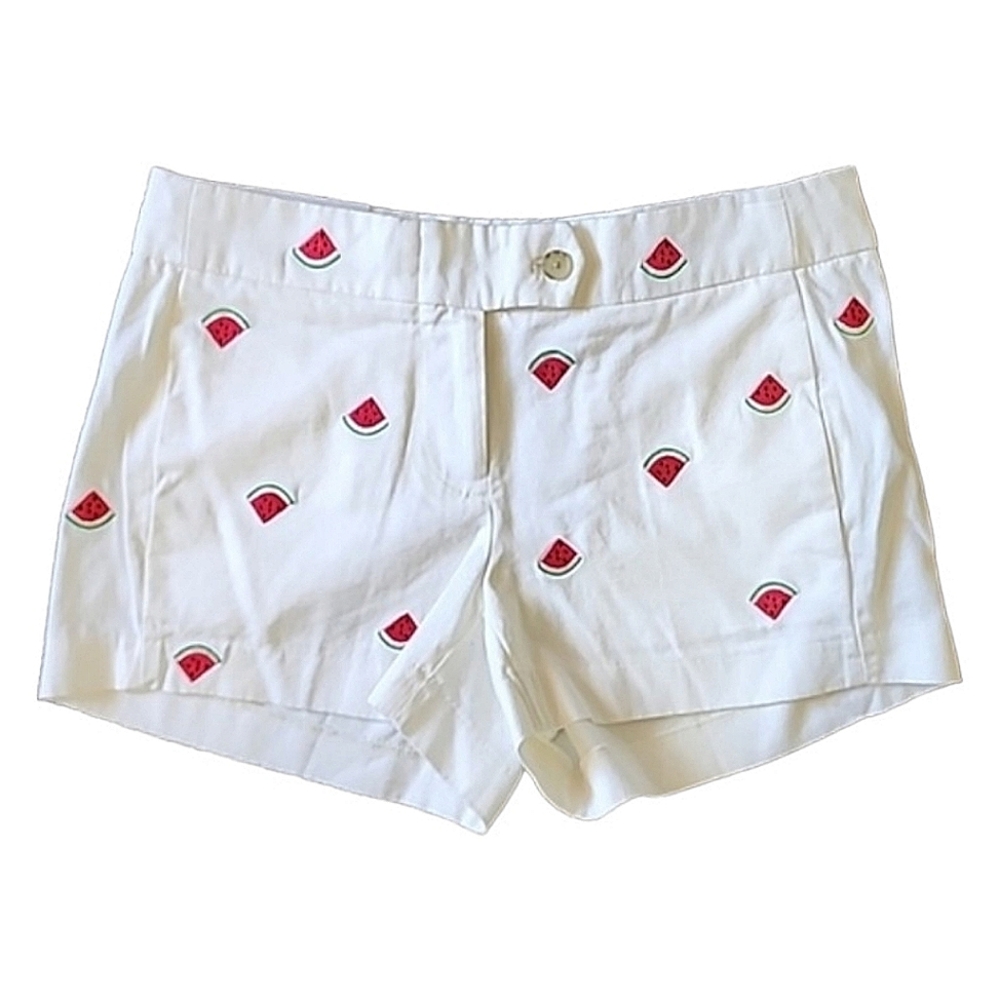 J Crew factory shorts with embroidered watermelon size 00